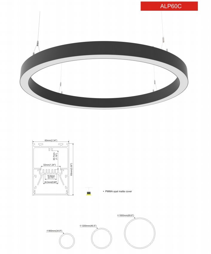 LED Profile Circle ALP60C