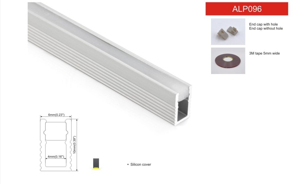 LED Profile Slim ALP096 Silicon Cover