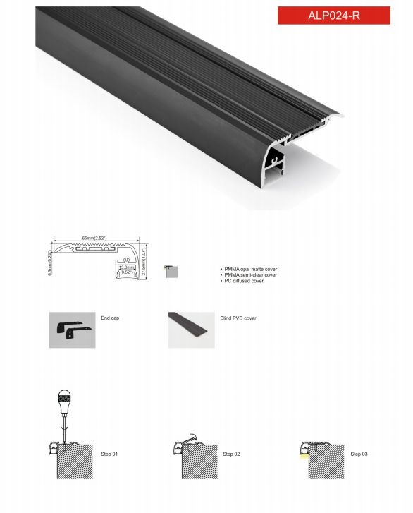 LED Profile Stairs ALP024-R