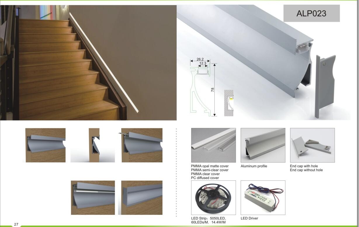 LED Aliminium Profile ALP023 Stairs