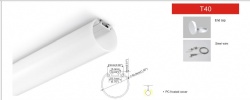 LED Aliminum Profile T40 Diameter 40MM