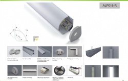 LED Aliminium Profile ALP016-R V